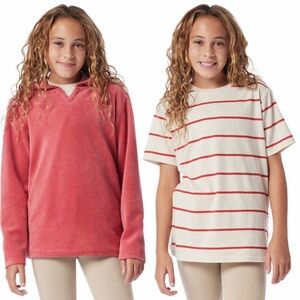 Unionbay Youth Cord Hoodie & Tee Pink